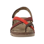 Sandalia Cuero Mujer Lungomare Rojo Rockford