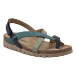 Sandalia Cuero Mujer Lungomare Azul Rockford