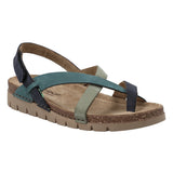 Sandalia Cuero Mujer Lungomare Azul Rockford