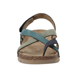 Sandalia Cuero Mujer Lungomare Azul Rockford