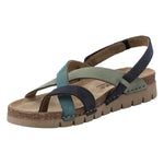 Sandalia Cuero Mujer Lungomare Azul Rockford
