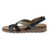 Sandalia Cuero Mujer Lungomare Azul Rockford
