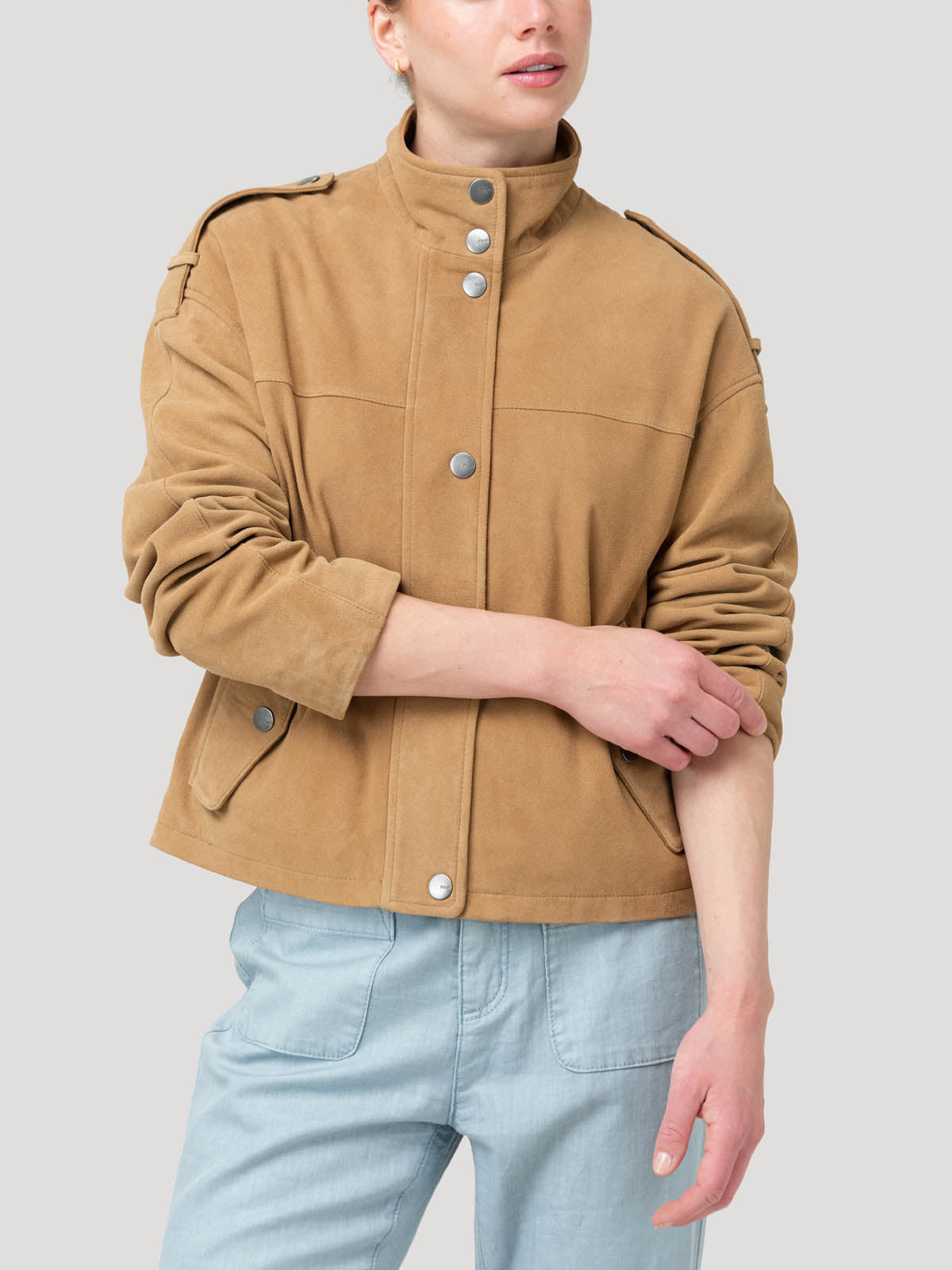 Chaqueta Cuero Mujer Rawina Café Rockford