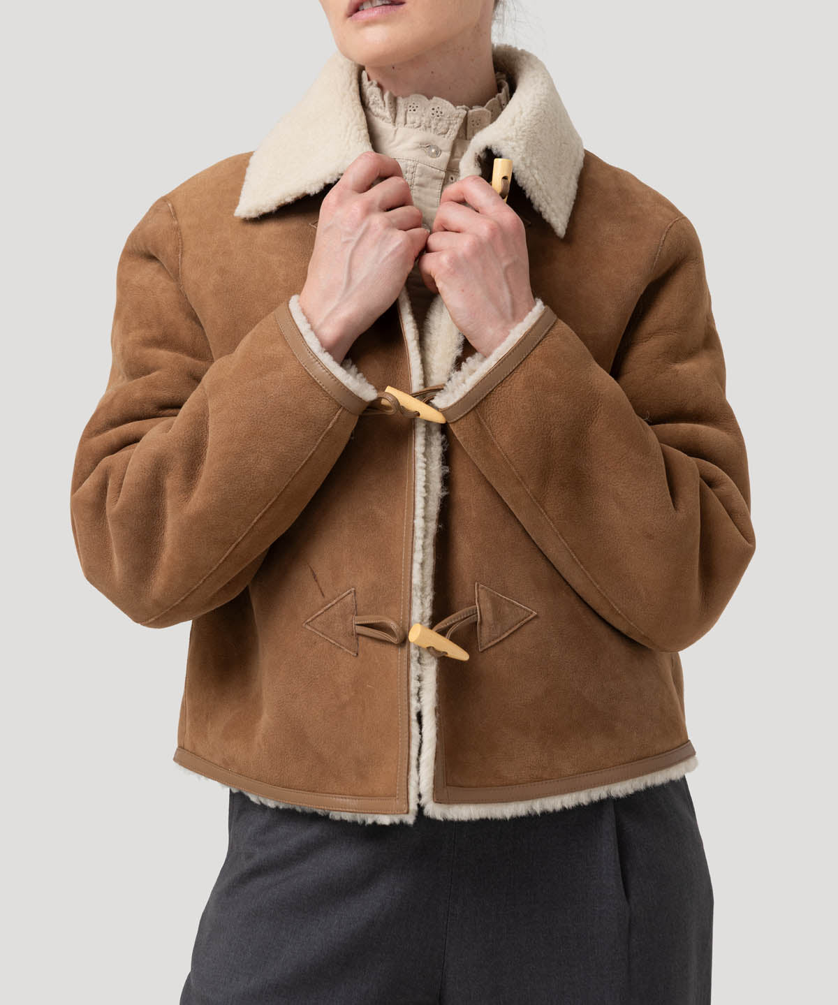 Chaqueta Cuero Mujer Berian Café Rockford