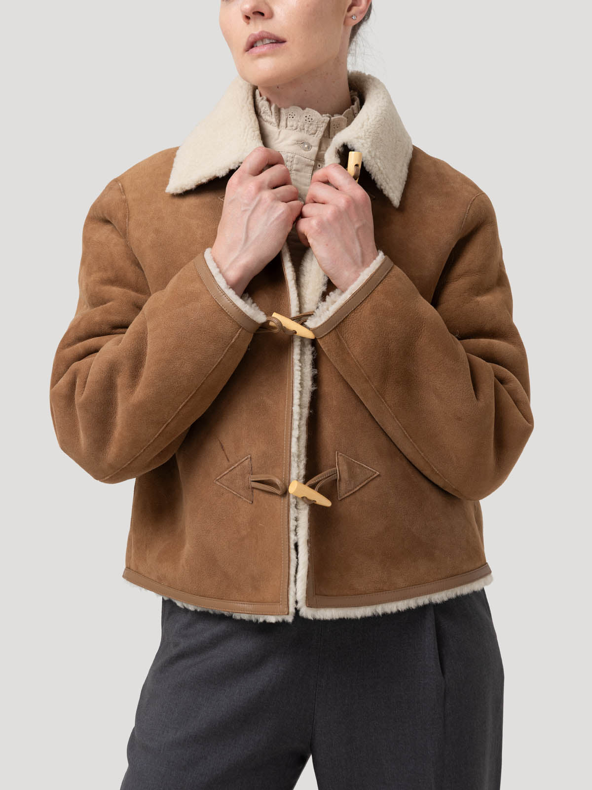 Chaqueta Cuero Mujer Berian Café Rockford