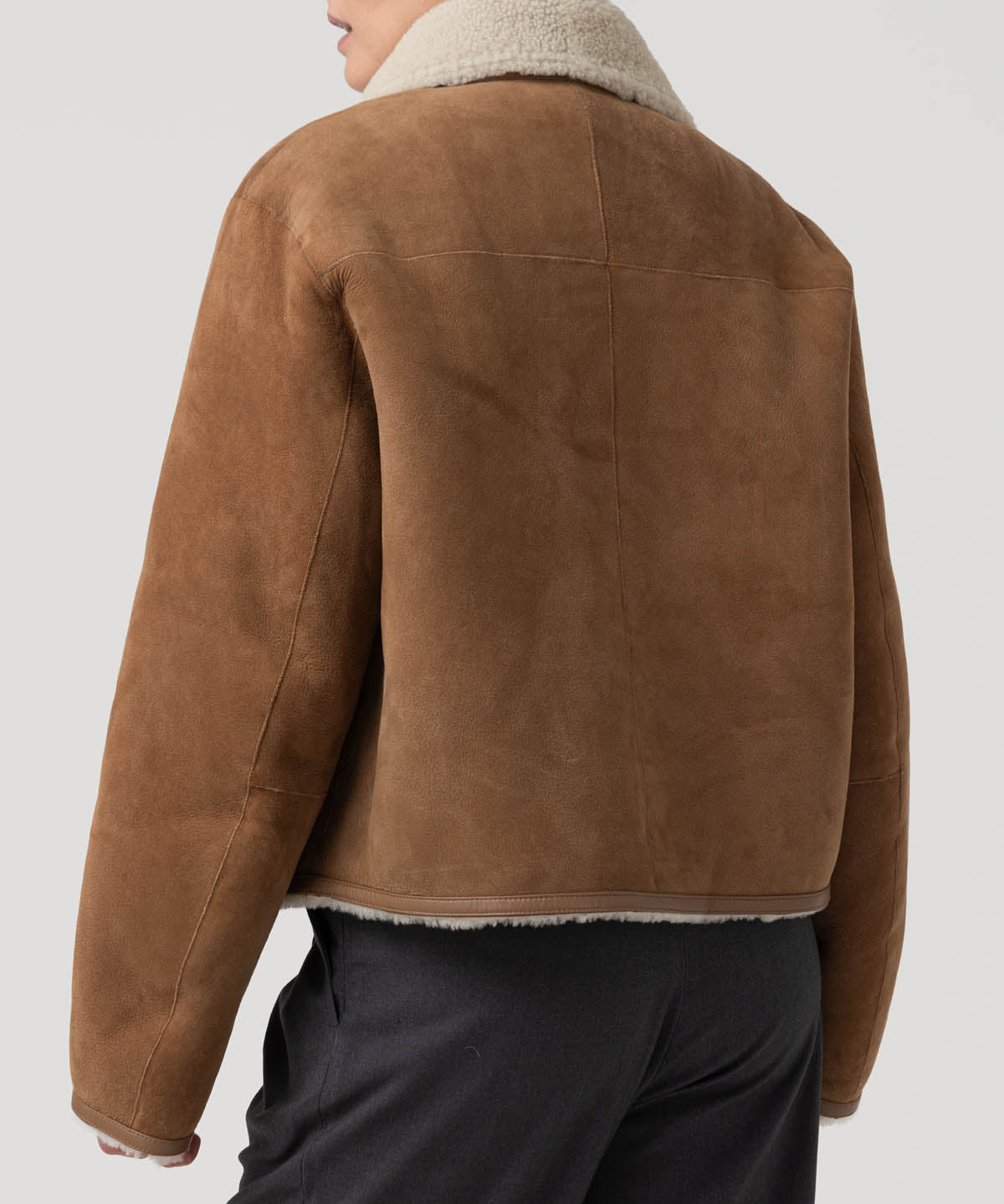 Chaqueta Cuero Mujer Berian Café Rockford