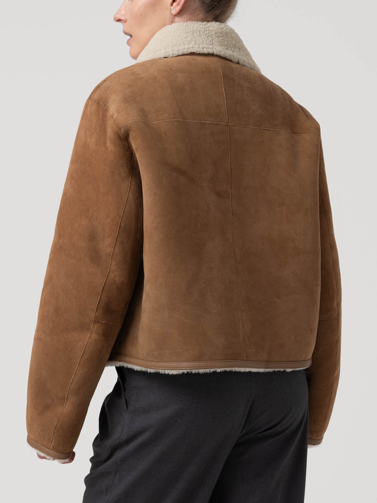 Chaqueta Cuero Mujer Berian Café Rockford