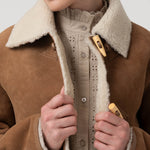 Chaqueta Cuero Mujer Berian Café Rockford