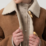 Chaqueta Cuero Mujer Berian Café Rockford