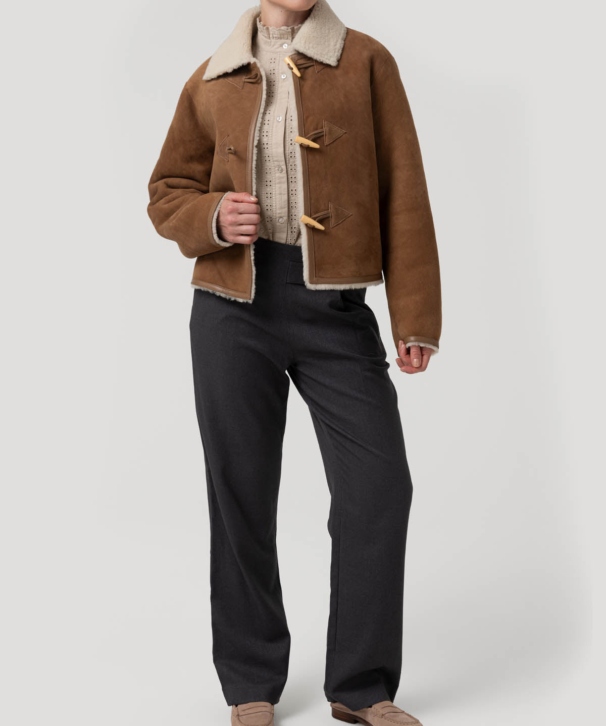 Chaqueta Cuero Mujer Berian Café Rockford