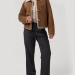 Chaqueta Cuero Mujer Berian Café Rockford