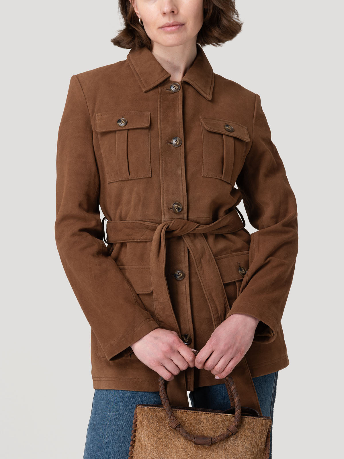 Chaqueta Gamuza Mujer Timber Café Rockford
