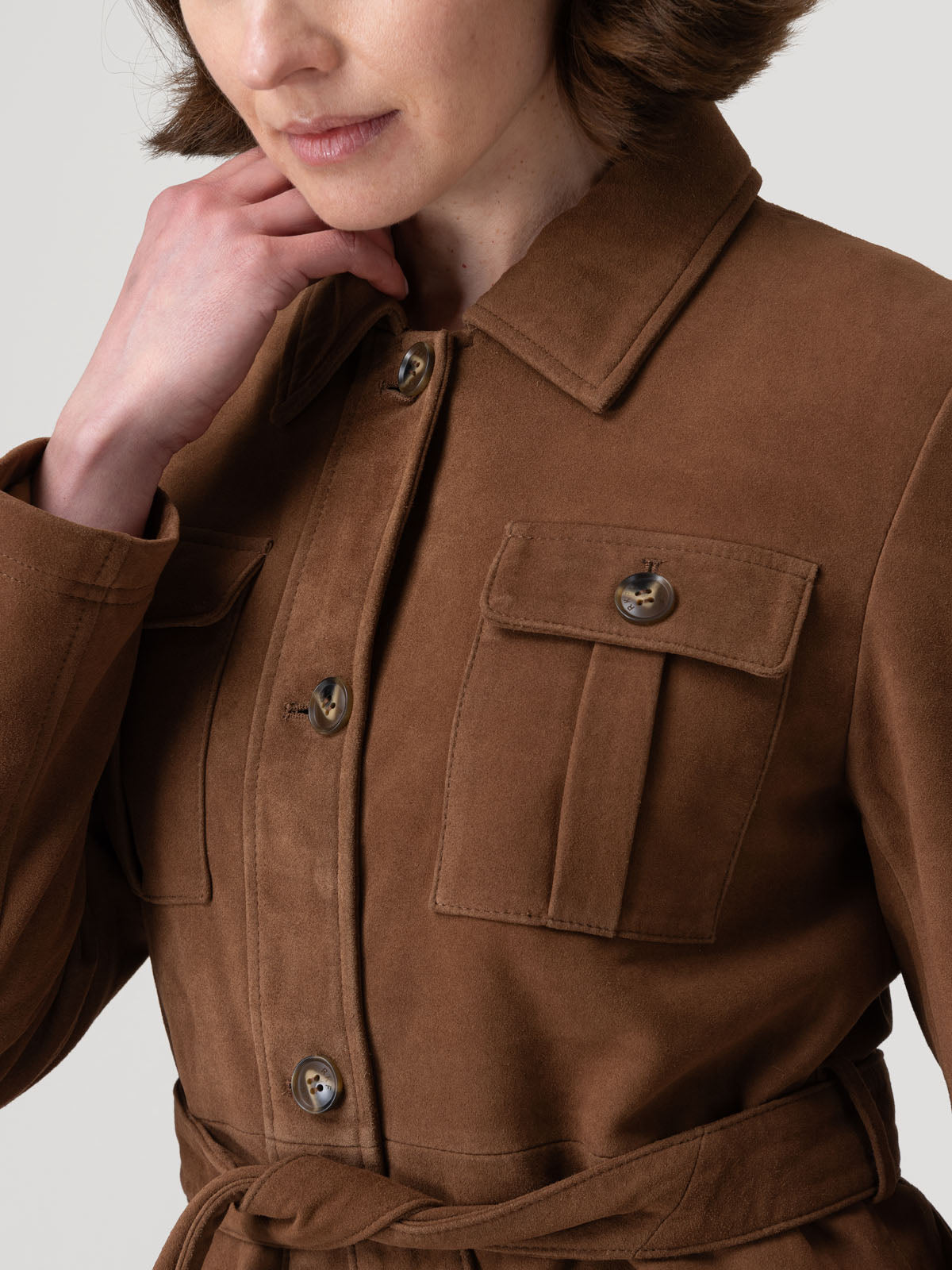 Chaqueta Gamuza Mujer Timber Café Rockford