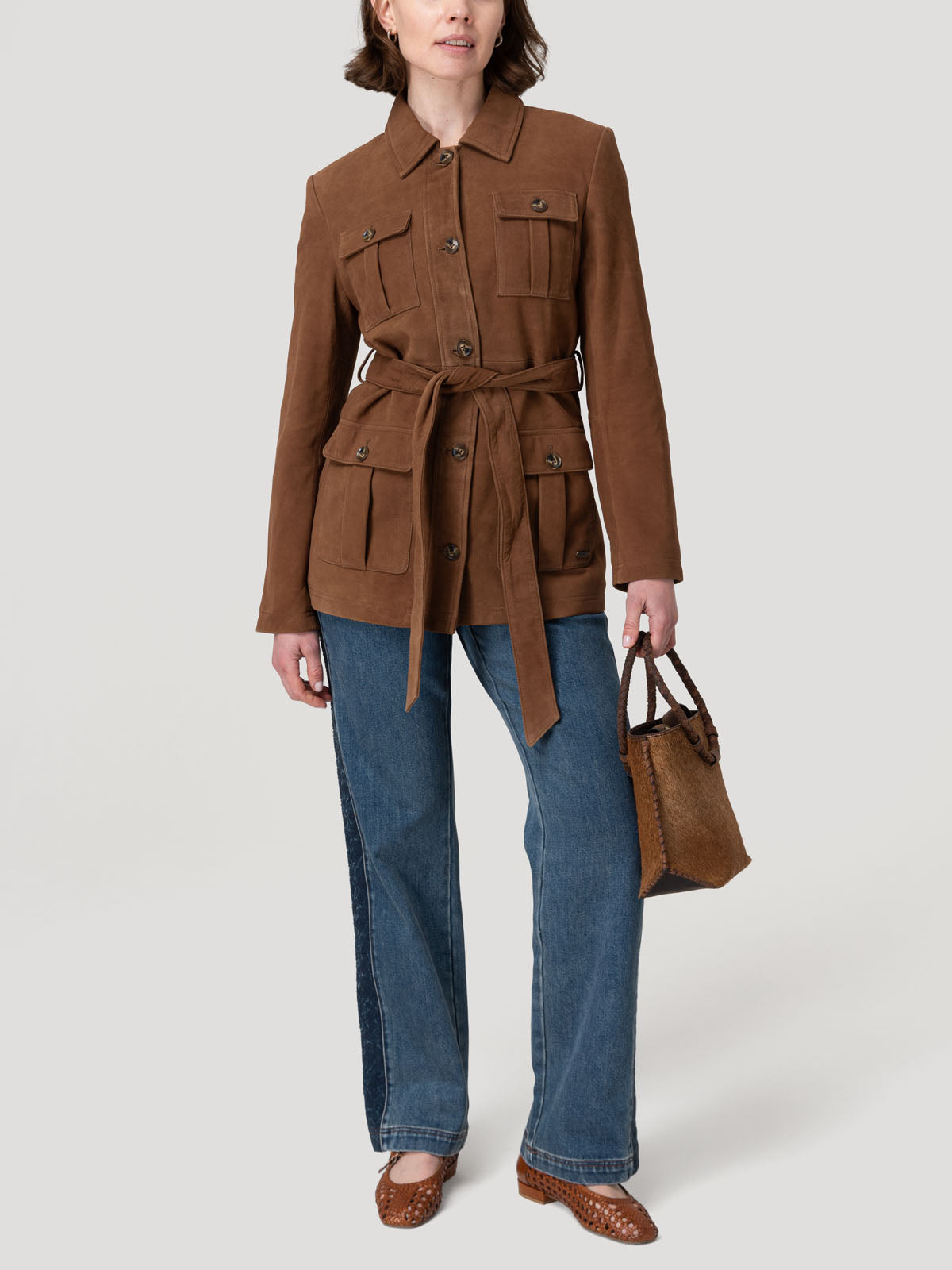 Chaqueta Gamuza Mujer Timber Café Rockford