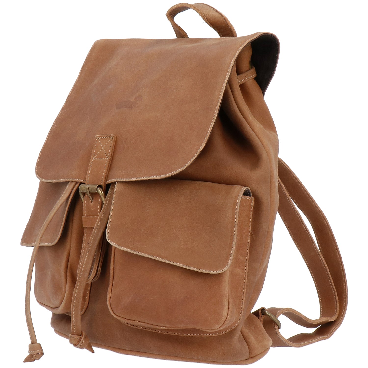 Mochila Cuero Mujer Rfcd Rkf Backpack Café Claro Rockford