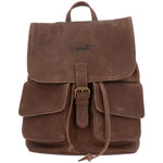 Mochila Cuero Mujer Rfcd Rkf Backpack Café Rockford