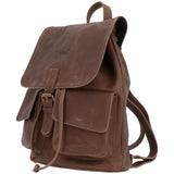 Mochila Cuero Mujer Rfcd Rkf Backpack Café Rockford