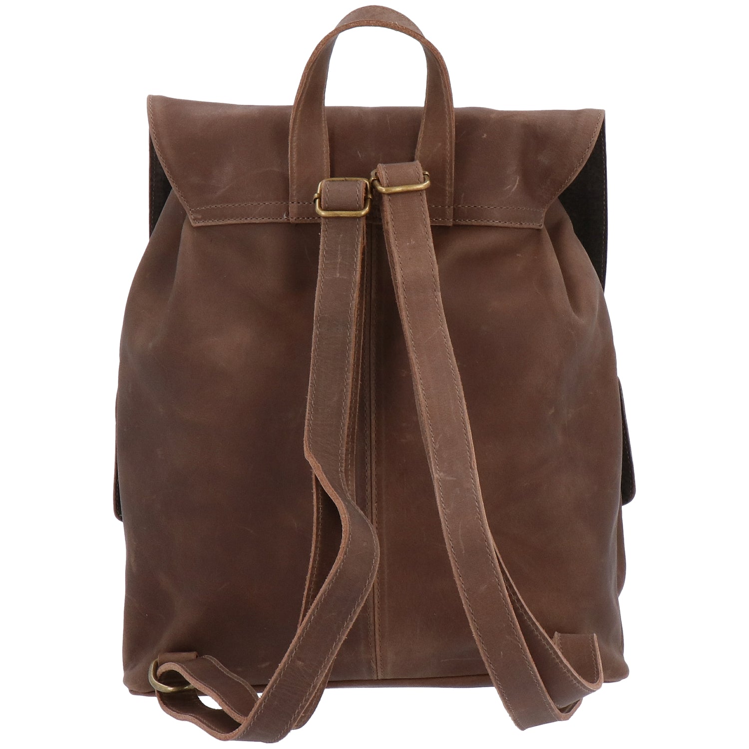 Mochila Cuero Mujer Rfcd Rkf Backpack Café Rockford