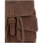 Mochila Cuero Mujer Rfcd Rkf Backpack Café Rockford