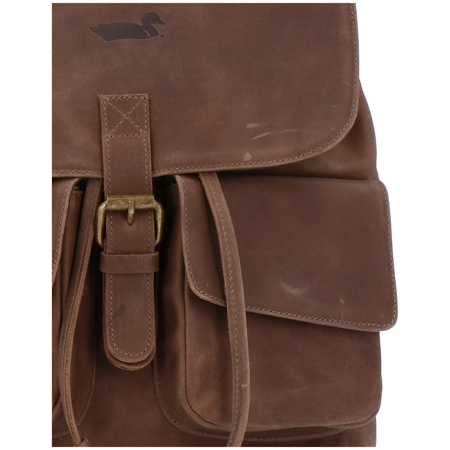 Mochila Cuero Mujer Rfcd Rkf Backpack Café Rockford