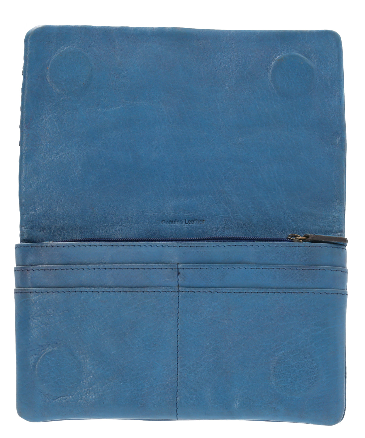 Billetera Cuero Mujer Ws Freya Wallet Azul Rockford
