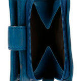 Billetera Cuero Mujer Wsrace Wallet Azul Rockford