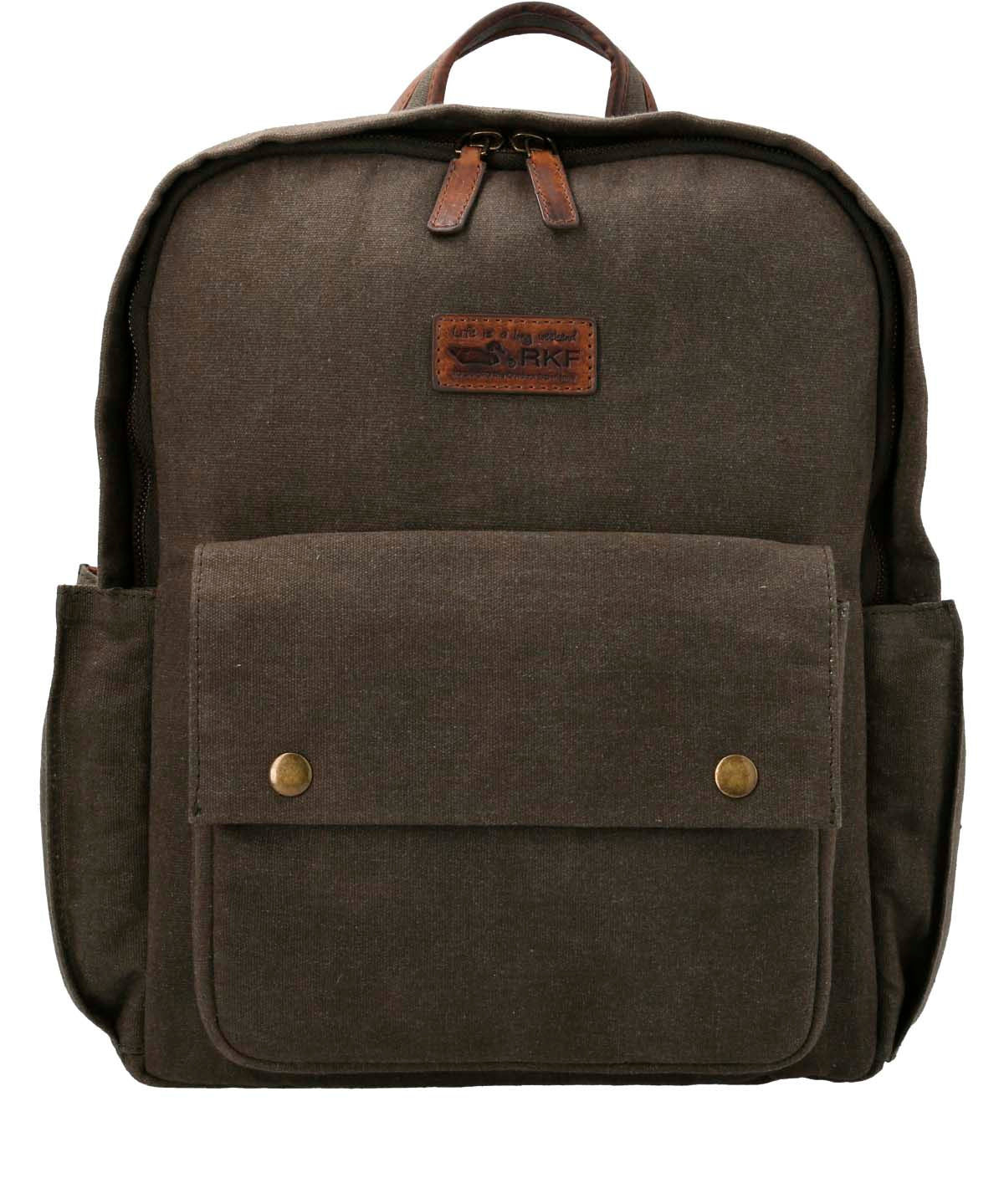 Mochila Cuero Mujer Wx Emma Backpack Oliva Rockford