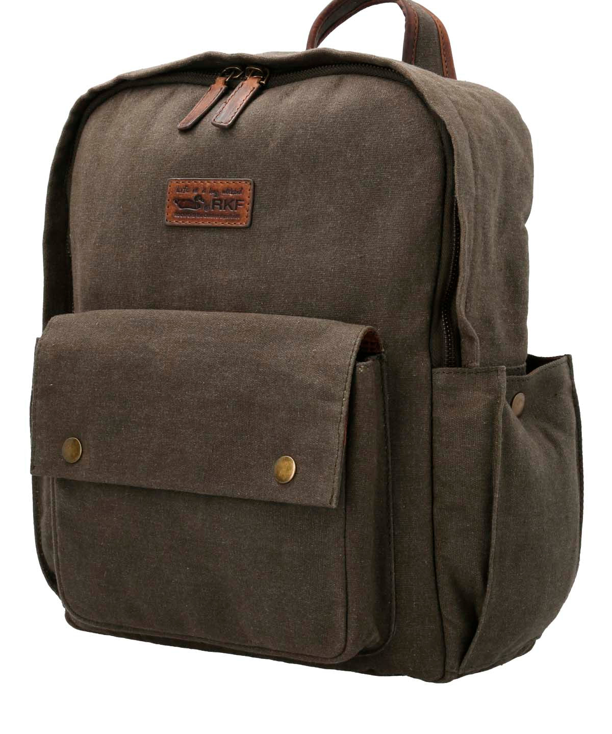 Mochila Cuero Mujer Wx Emma Backpack Oliva Rockford