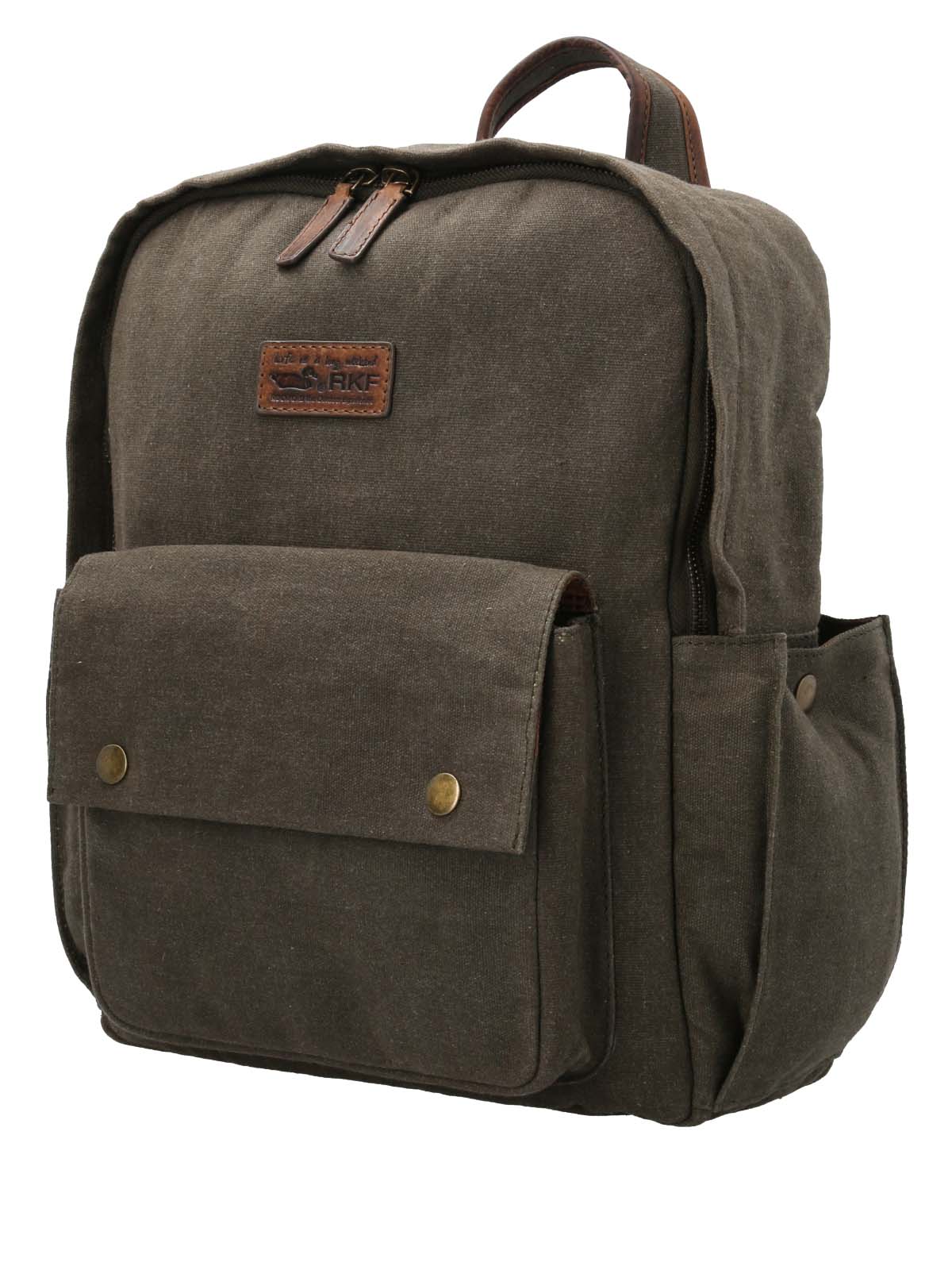 Mochila Cuero Mujer Wx Emma Backpack Oliva Rockford