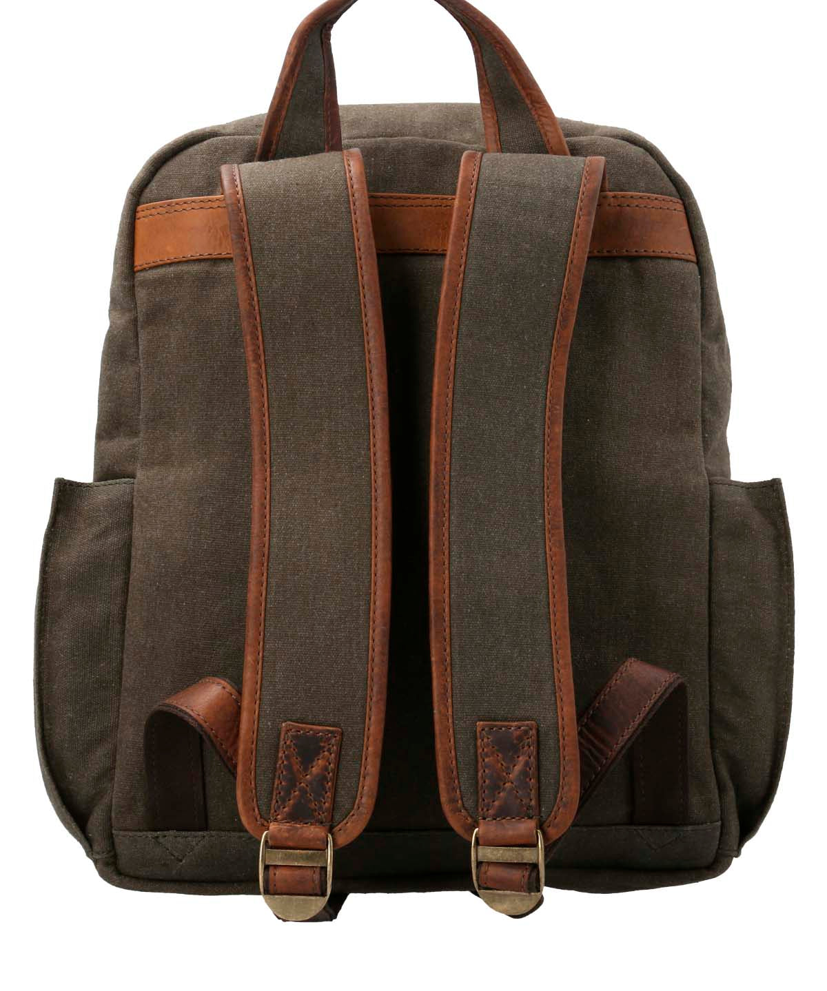 Mochila Cuero Mujer Wx Emma Backpack Oliva Rockford