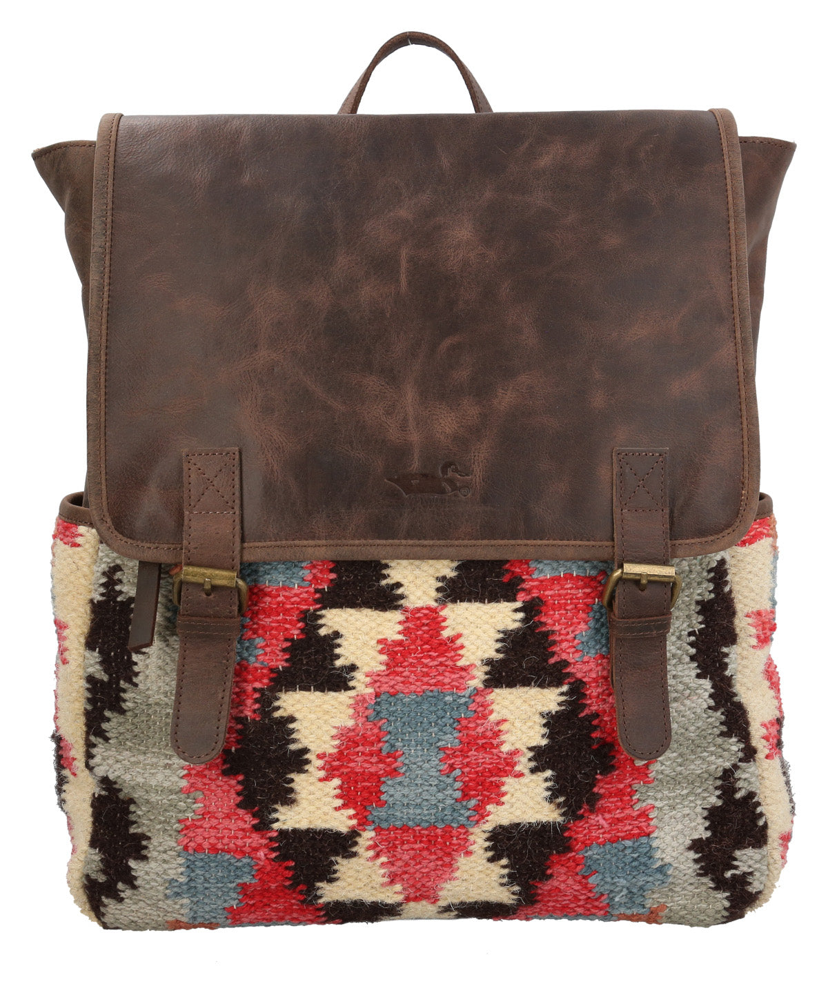 Mochila Textil Cuero Mujer Kl Priya Back Multicolor Rockford