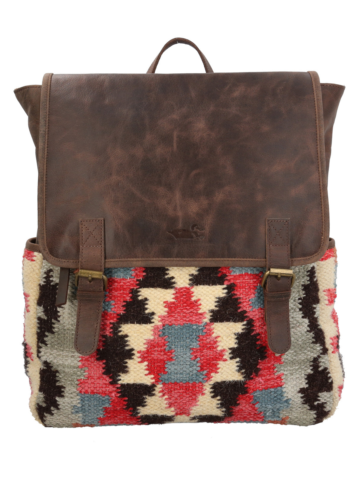 Mochila Textil Cuero Mujer Kl Priya Back Multicolor Rockford