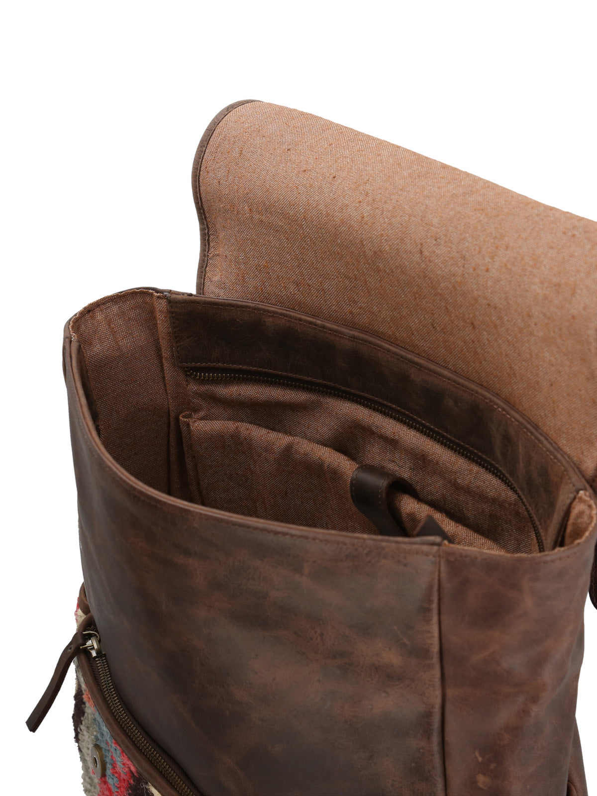 Mochila Textil Cuero Mujer Kl Priya Back Multicolor Rockford