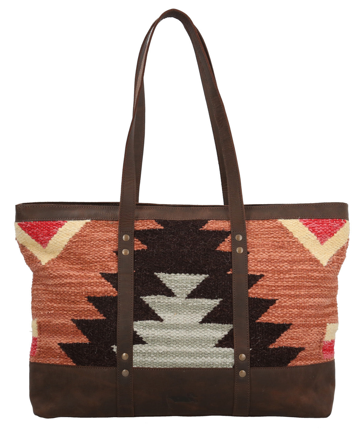 Cartera Textil Cuero Mujer Kl Amal Tote Multicolor Rockford