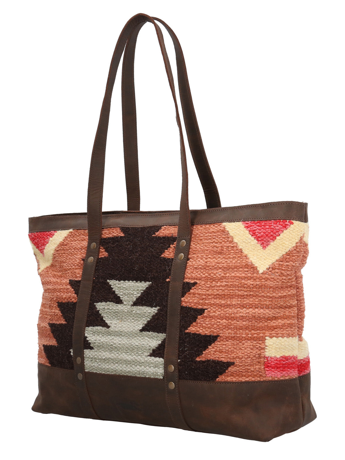 Cartera Textil Cuero Mujer Kl Amal Tote Multicolor Rockford