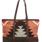 Cartera Textil Cuero Mujer Kl Amal Tote Multicolor Rockford