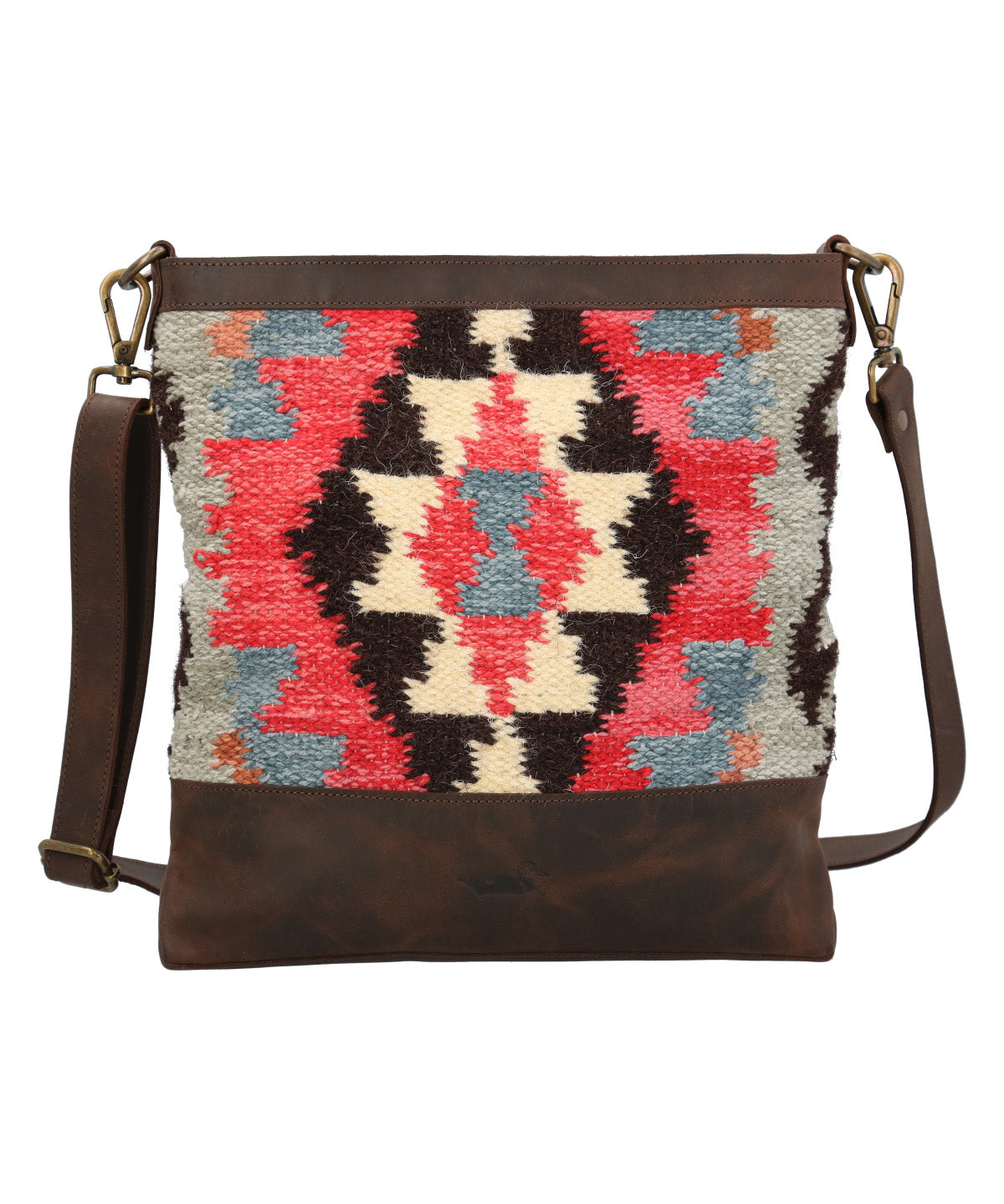 Cartera Textil Cuero Mujer Kl Daya Cross Multicolor Rockford