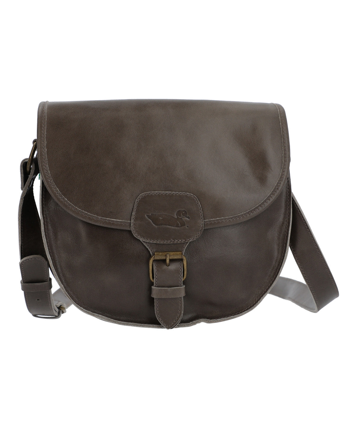 Cartera Cuero Mujer Gavin Saddle Gris Rockford