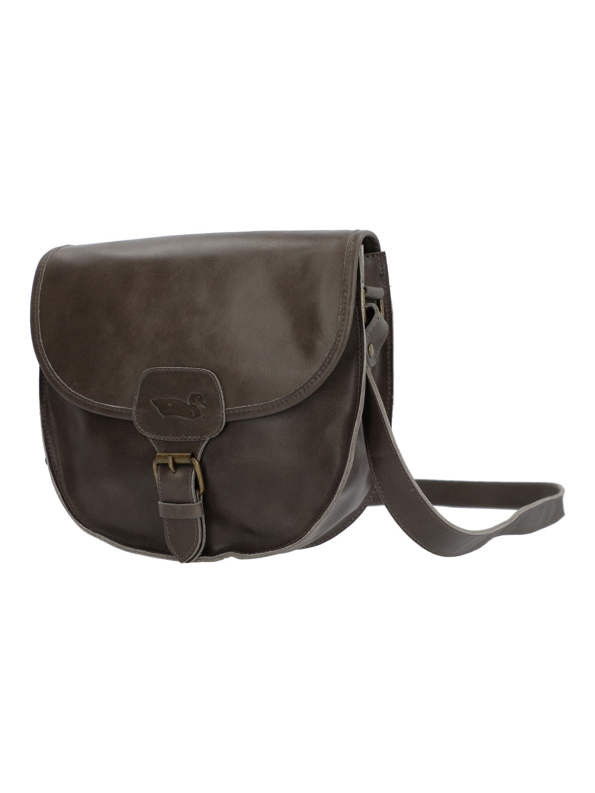 Cartera Cuero Mujer Gavin Saddle Gris Rockford