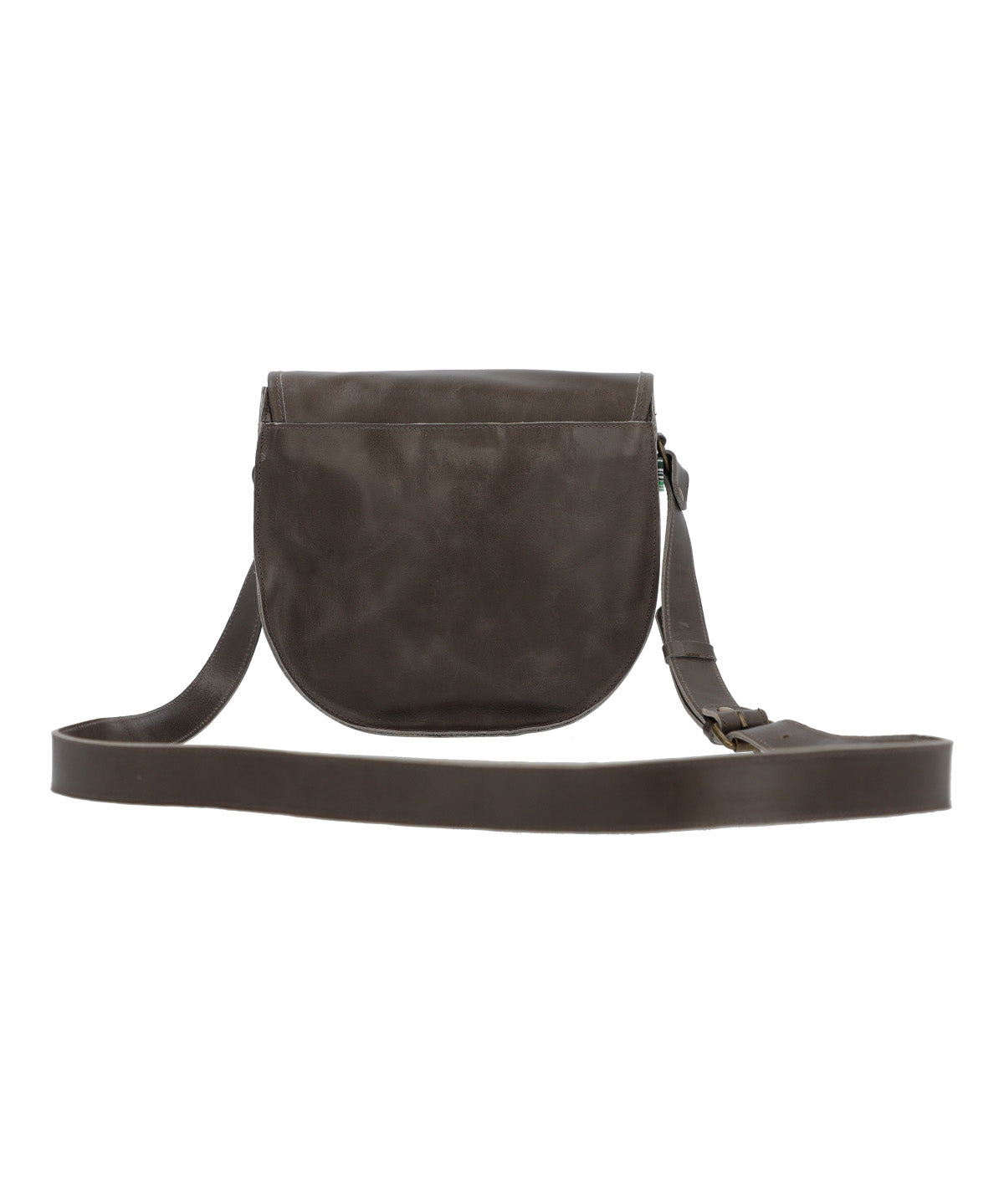 Cartera Cuero Mujer Gavin Saddle Gris Rockford
