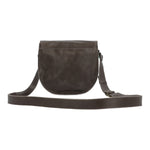 Cartera Cuero Mujer Gavin Saddle Gris Rockford