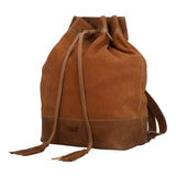 Mochila Cuero Mujer Gene Back Café Rockford