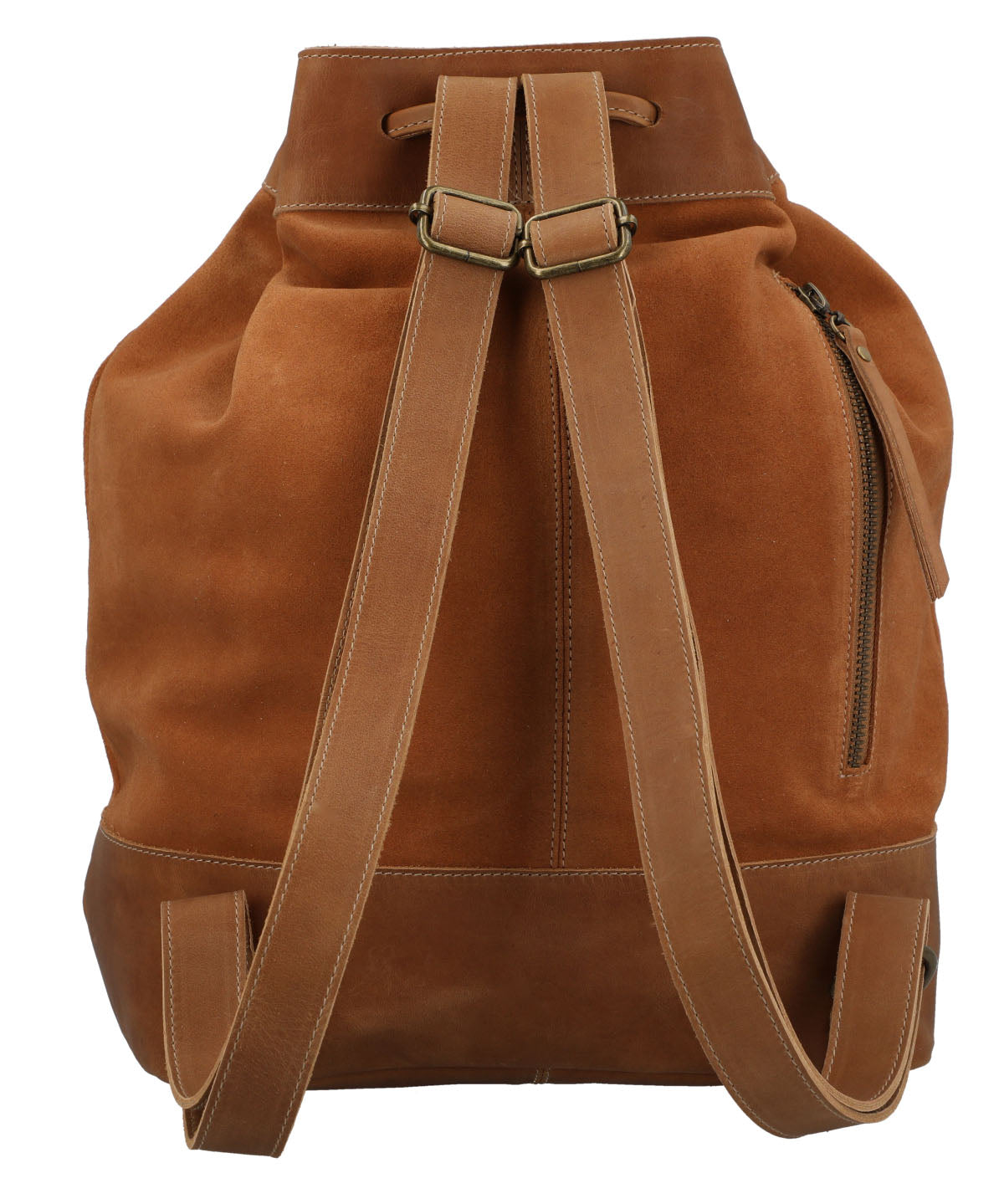Mochila Cuero Mujer Gene Back Café Rockford