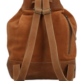 Mochila Cuero Mujer Gene Back Café Rockford