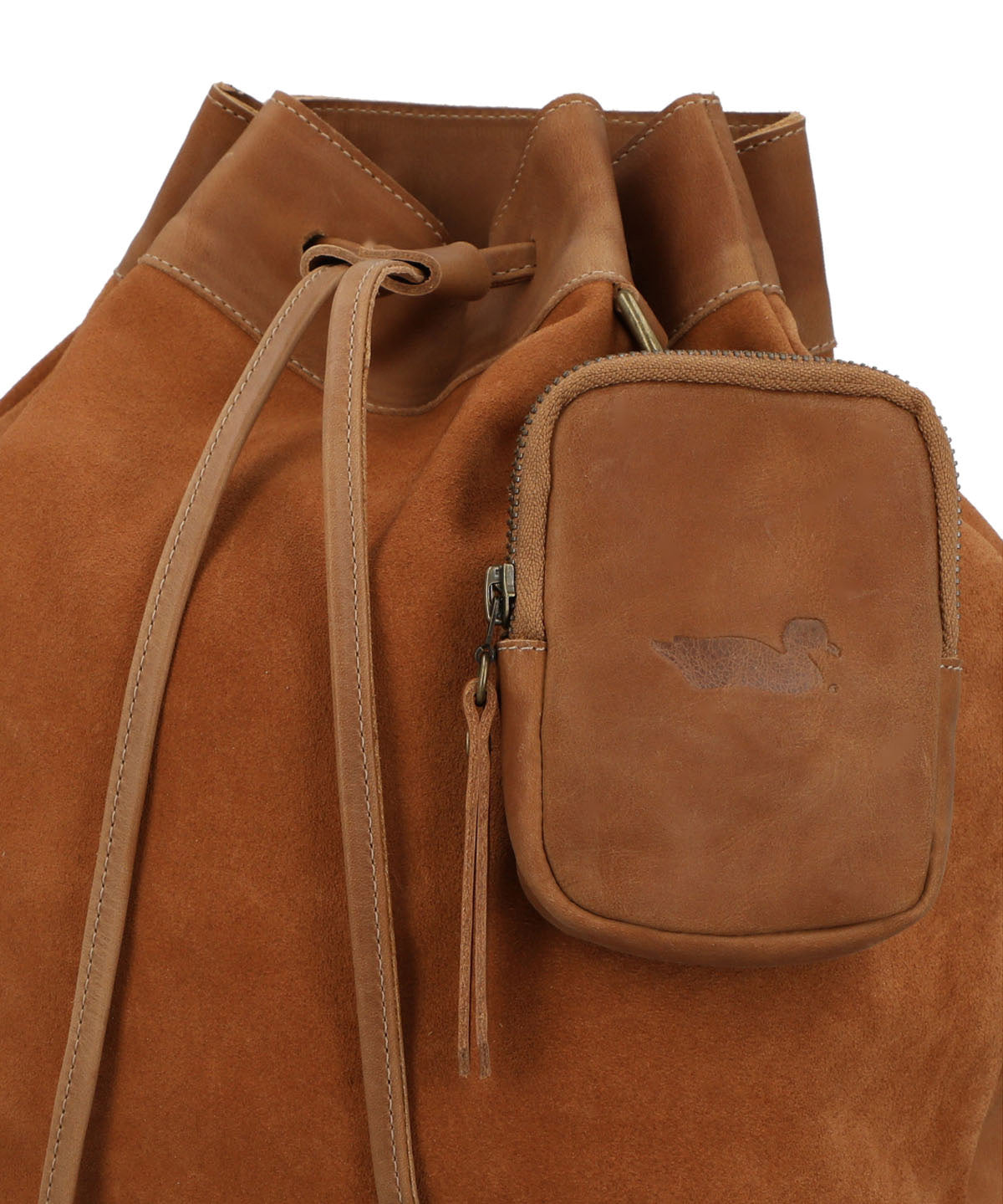 Mochila Cuero Mujer Gene Back Café Rockford