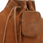 Mochila Cuero Mujer Gene Back Café Rockford