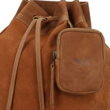 Mochila Cuero Mujer Gene Back Café Rockford