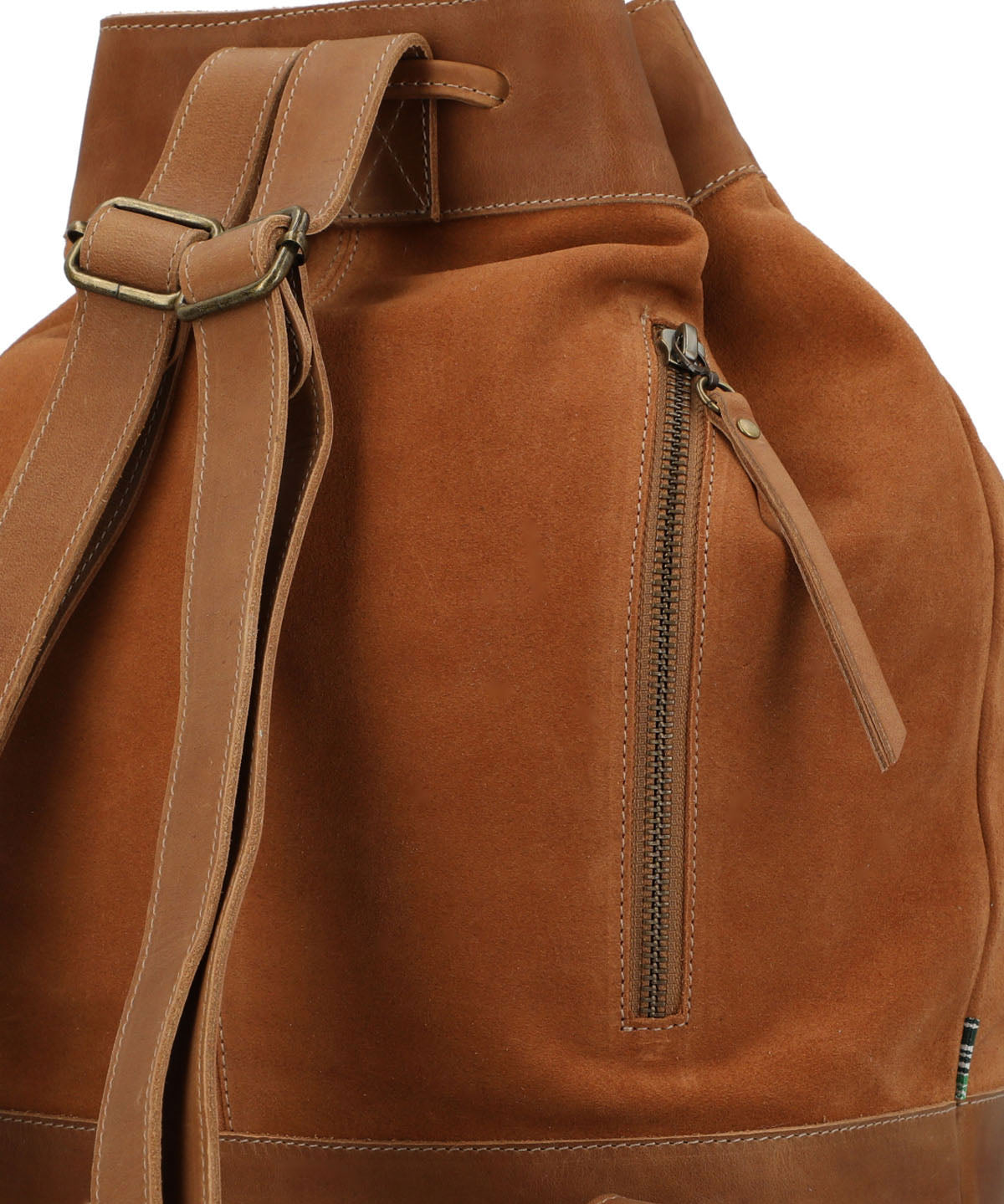 Mochila Cuero Mujer Gene Back Café Rockford