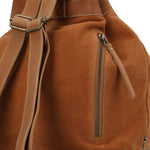 Mochila Cuero Mujer Gene Back Café Rockford
