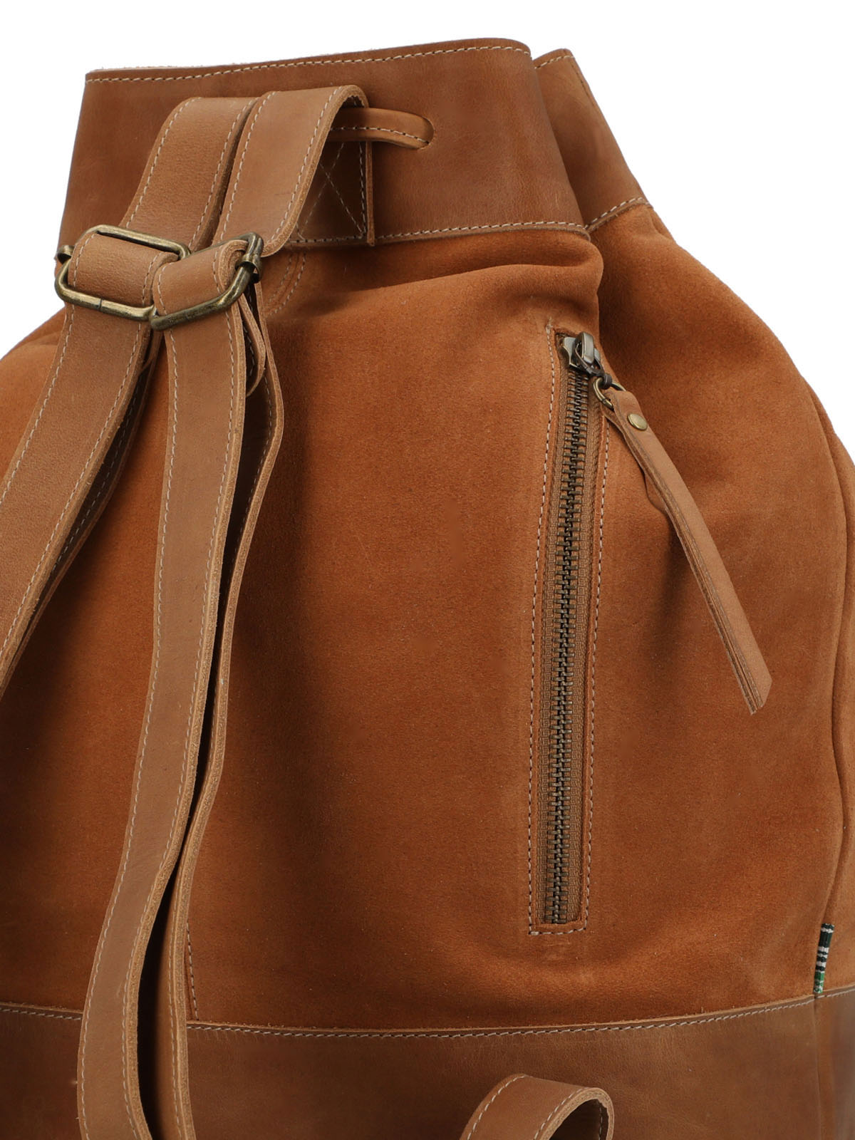 Mochila Cuero Mujer Gene Back Café Rockford